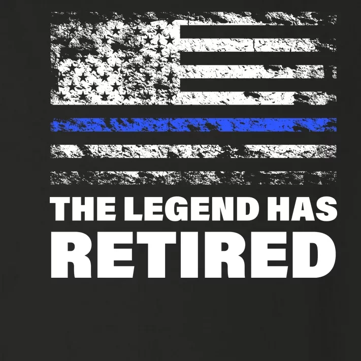 The Legend Has Retired Blue Thin Line Toddler Long Sleeve Shirt