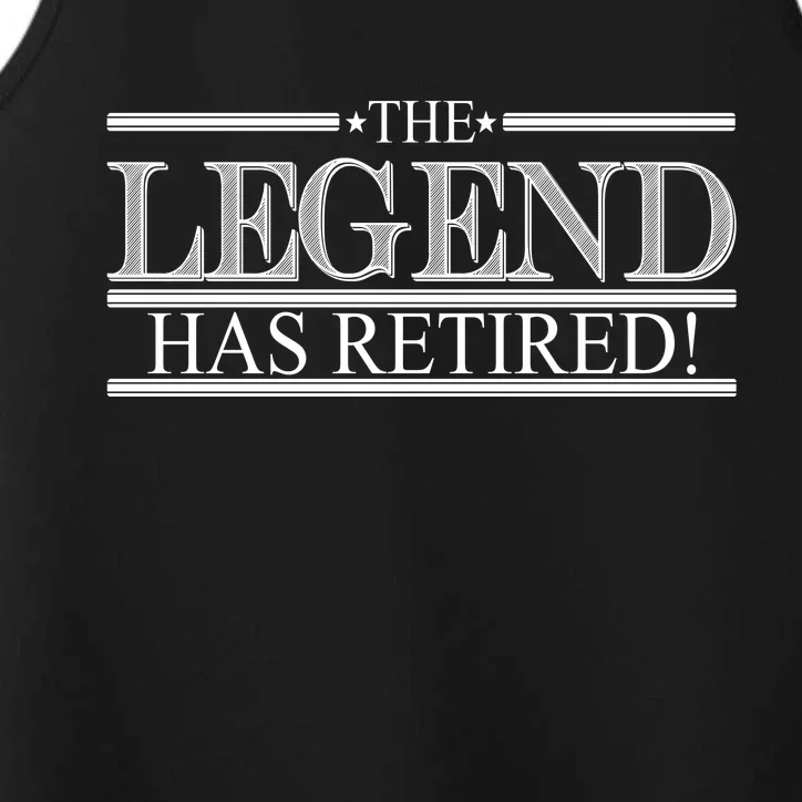 The Legend Has Retired! Funny Retirement Performance Tank