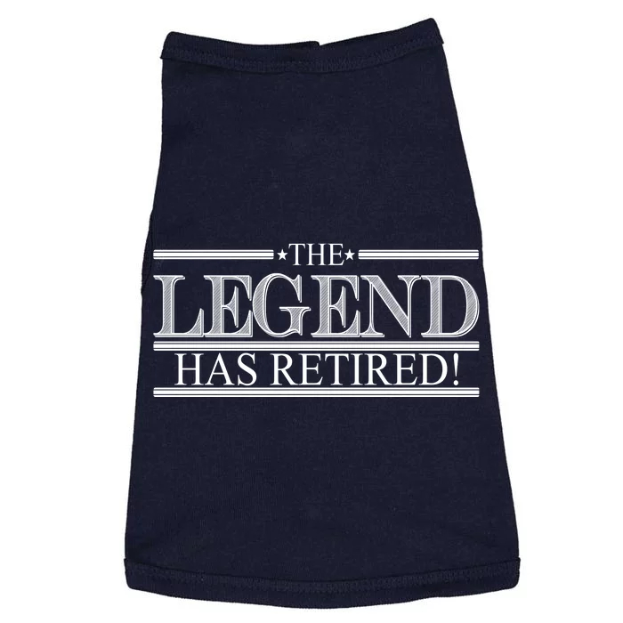 The Legend Has Retired! Funny Retirement Doggie Tank