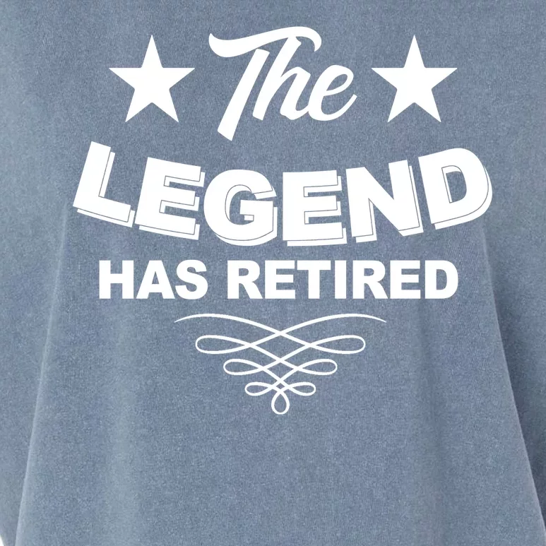 The Legend Has Retired Funny Retirement Gift Garment-Dyed Women's Muscle Tee