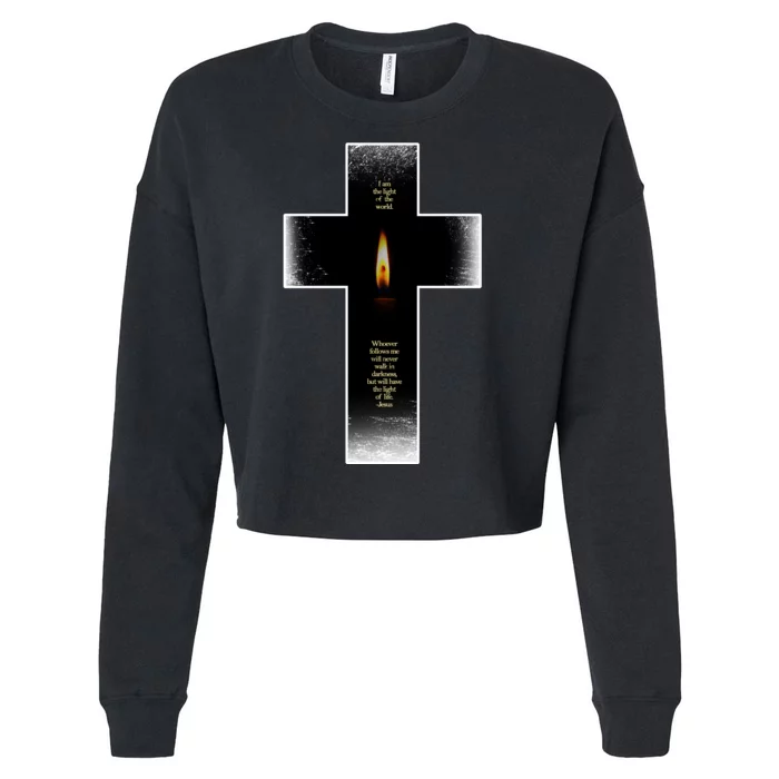 The light of the world Cropped Pullover Crew