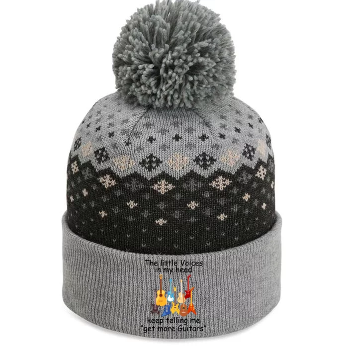 The Little Voices In My Head Say Get More Guitars The Baniff Cuffed Pom Beanie