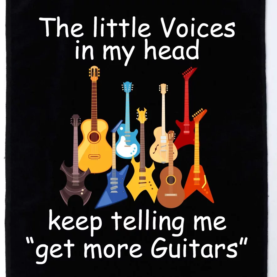 The Little Voices In My Head Say Get More Guitars Platinum Collection Golf Towel