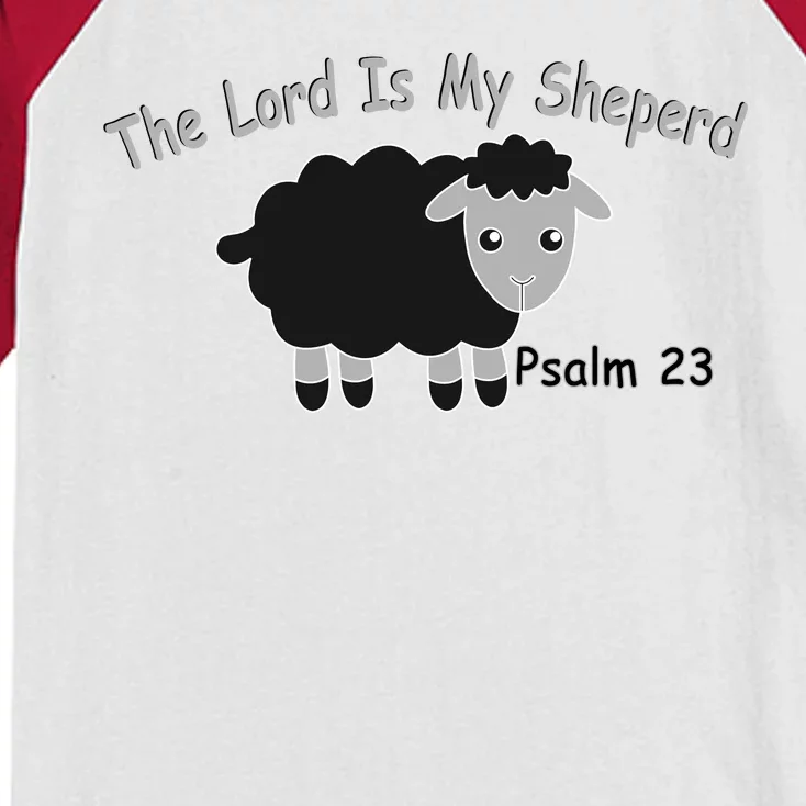 The Lord Is My Shepherd Kids Colorblock Raglan Jersey