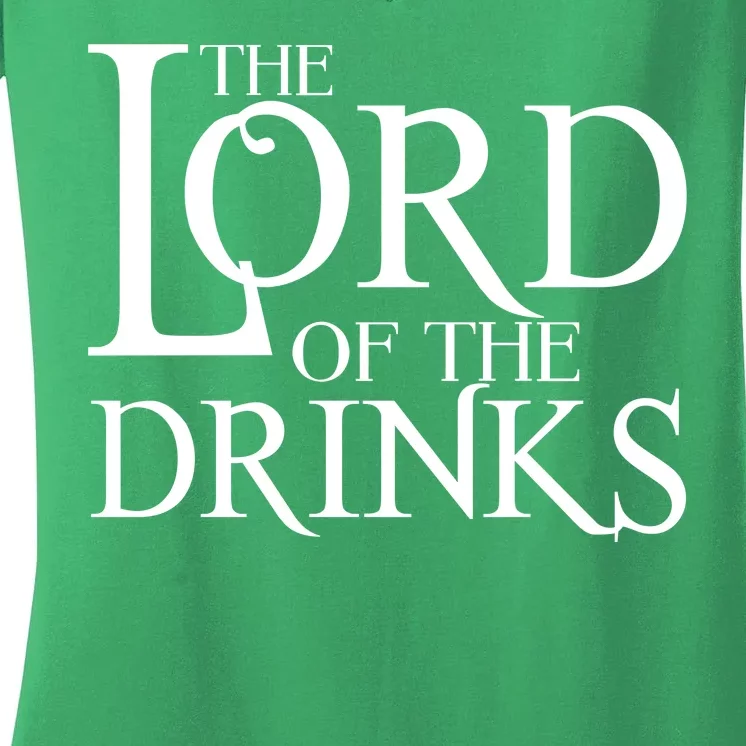 The Lord of the Drinks Women's V-Neck T-Shirt