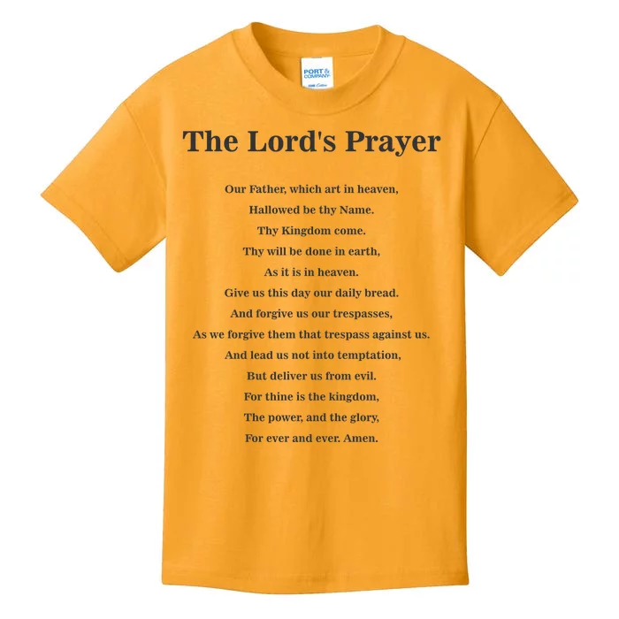 The Lord's Prayer Kids T-Shirt