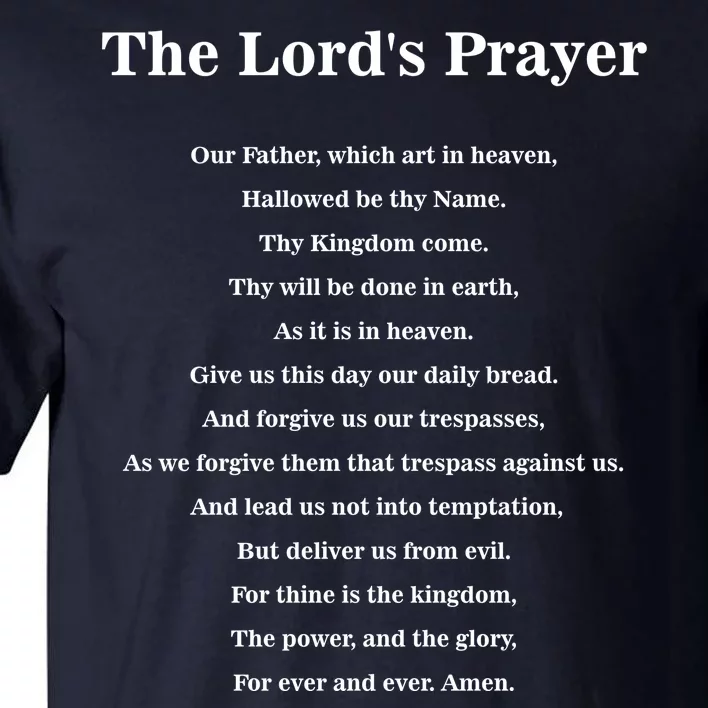 The Lord's Prayer Tall T-Shirt