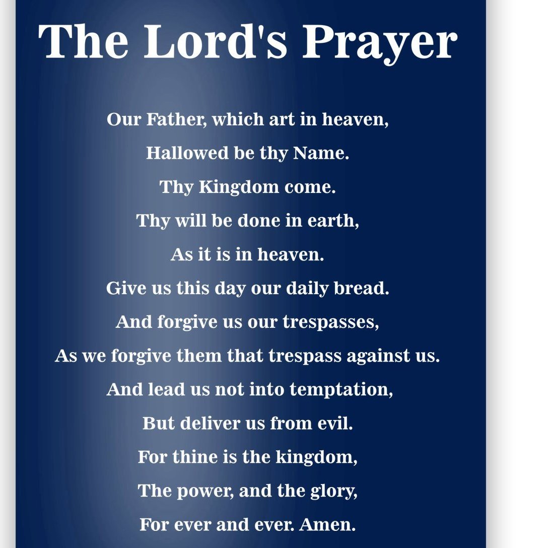 The Lord's Prayer Poster 