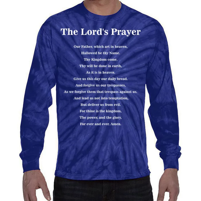 The Lord's Prayer Tie-Dye Long Sleeve Shirt