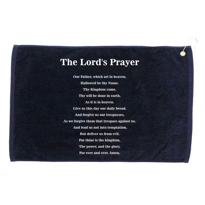 The Lord's Prayer Grommeted Golf Towel