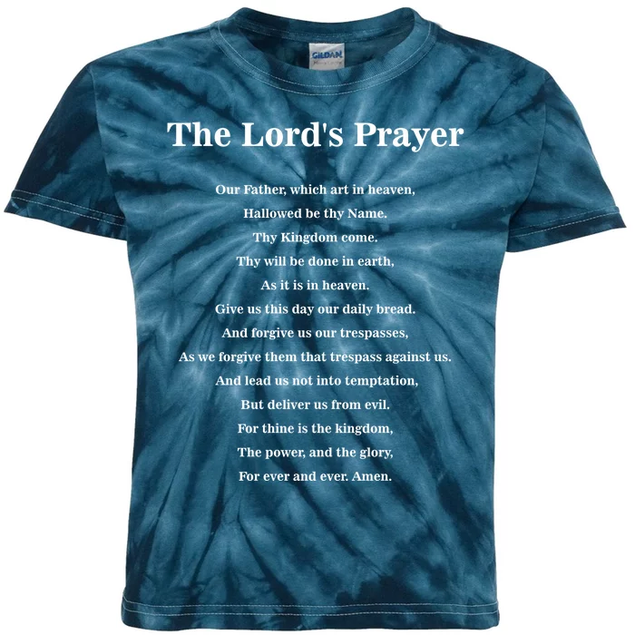 The Lord's Prayer Kids Tie-Dye T-Shirt