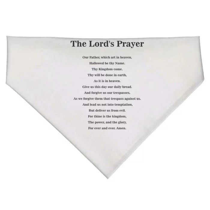 The Lord's Prayer USA-Made Doggie Bandana