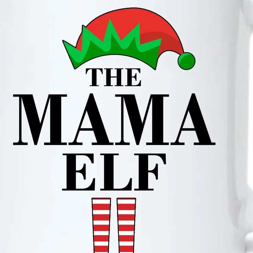 The Mama Elf Family Matching Christmas Black Color Changing Mug