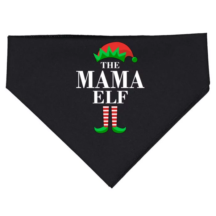 The Mama Elf Family Matching Christmas USA-Made Doggie Bandana