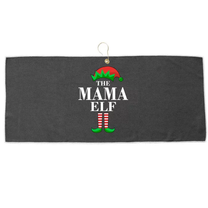 The Mama Elf Family Matching Christmas Large Microfiber Waffle Golf Towel