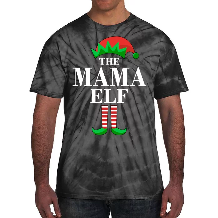 The Mama Elf Family Matching Christmas Tie-Dye T-Shirt