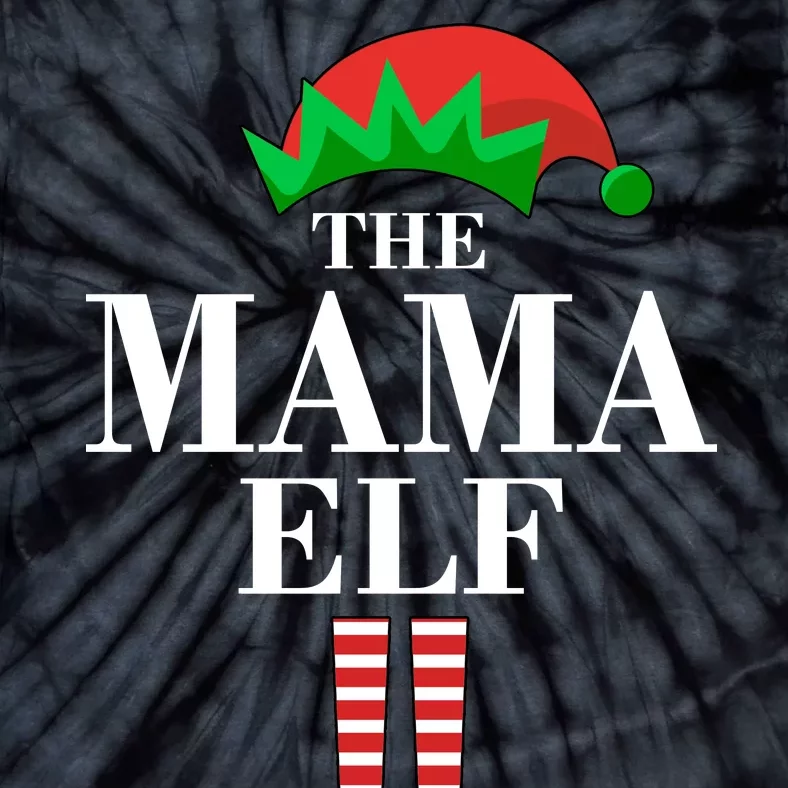 The Mama Elf Family Matching Christmas Tie-Dye T-Shirt