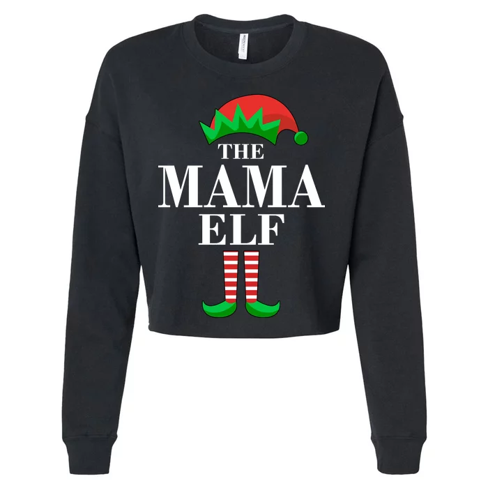 The Mama Elf Family Matching Christmas Cropped Pullover Crew