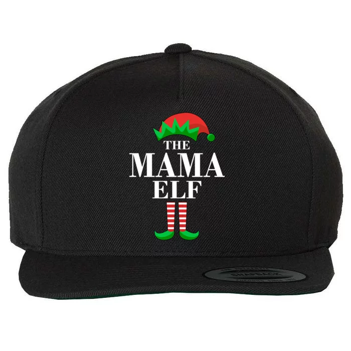 The Mama Elf Family Matching Christmas Wool Snapback Cap