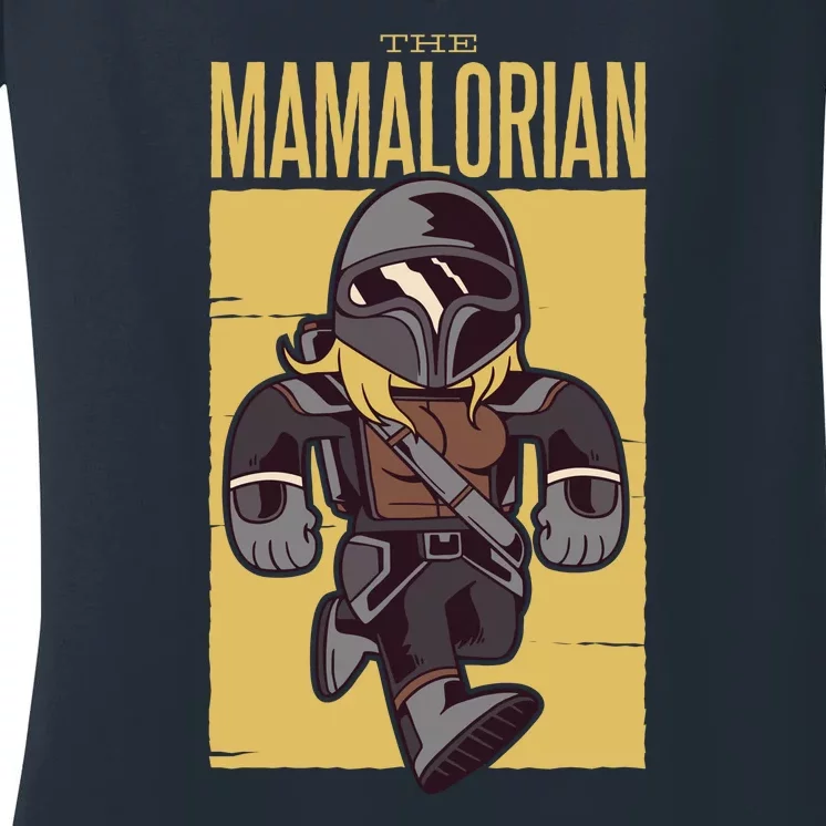 The Mamalorian Women's V-Neck T-Shirt