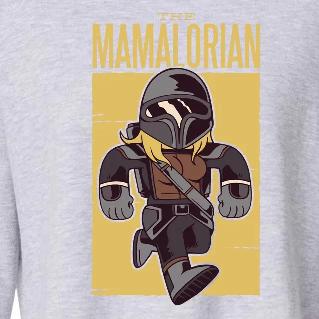 The Mamalorian Cropped Pullover Crew