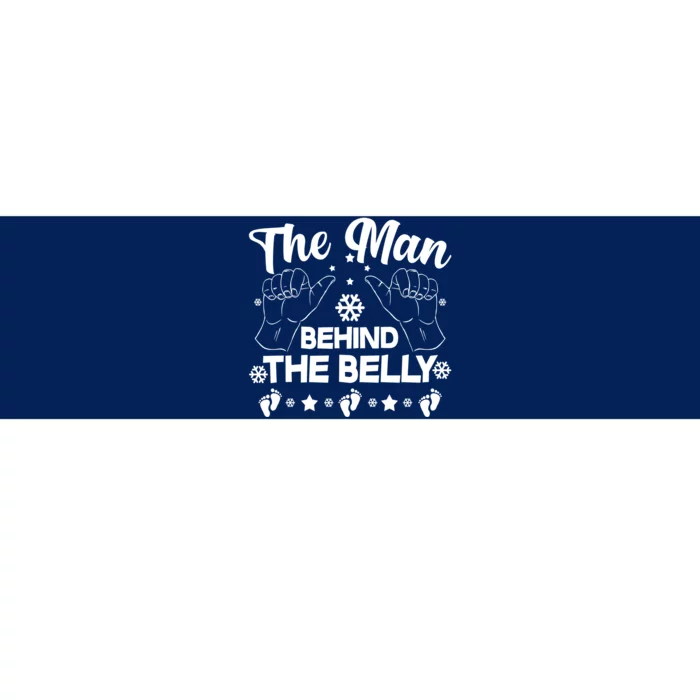 The Man Behind The Belly New Dad Bumper Sticker