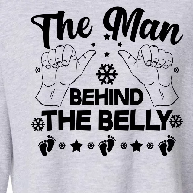 The Man Behind The Belly New Dad Cropped Pullover Crew