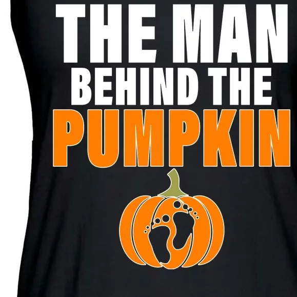 The Man Behind The Pumpkin Ladies Essential Flowy Tank