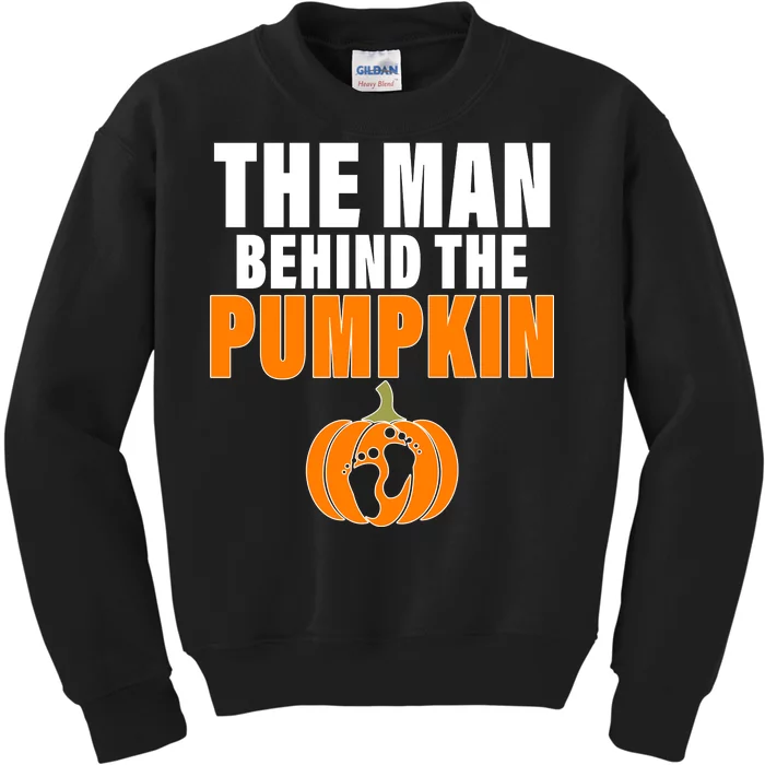 The Man Behind The Pumpkin Kids Sweatshirt