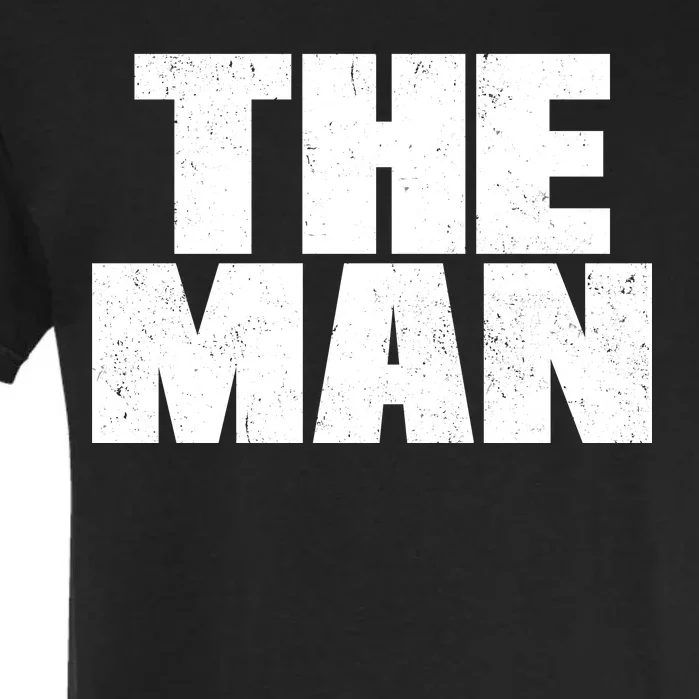 The Man Distressed Logo Garment-Dyed Heavyweight T-Shirt