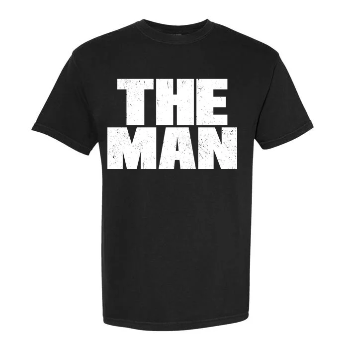 The Man Distressed Logo Garment-Dyed Heavyweight T-Shirt