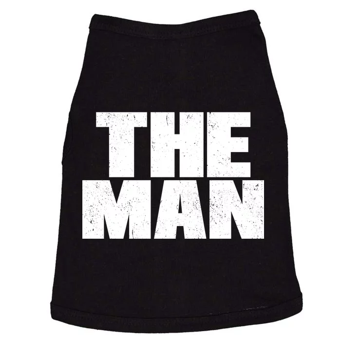 The Man Distressed Logo Doggie Tank