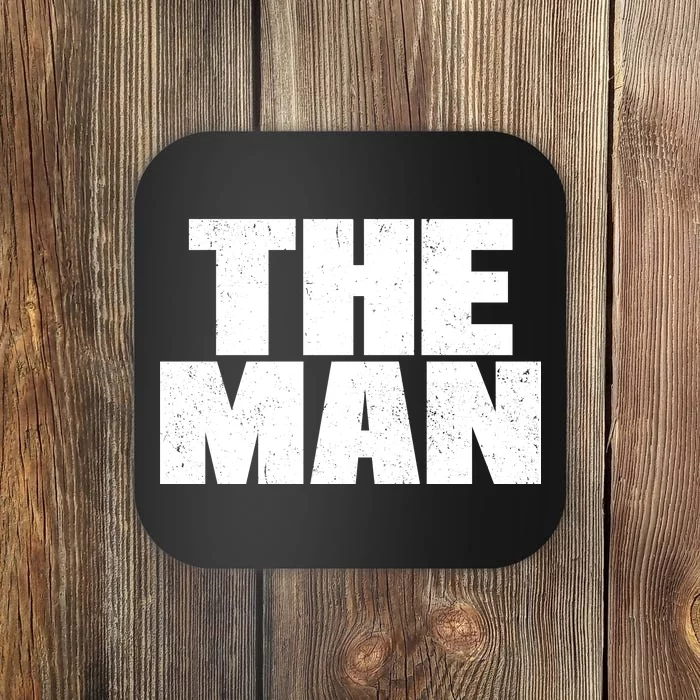 The Man Distressed Logo Coaster