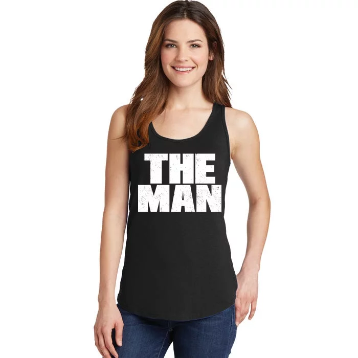 The Man Distressed Logo Ladies Essential Tank