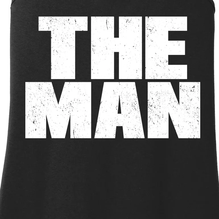 The Man Distressed Logo Ladies Essential Tank