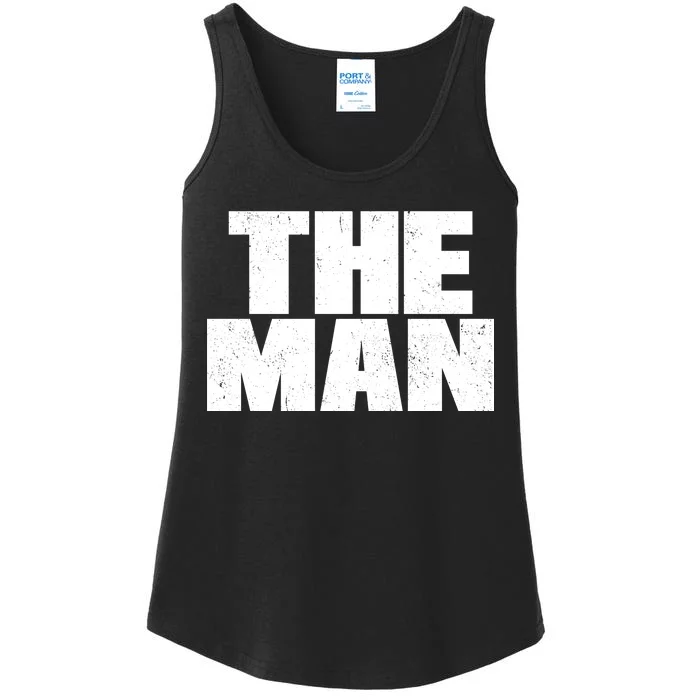 The Man Distressed Logo Ladies Essential Tank