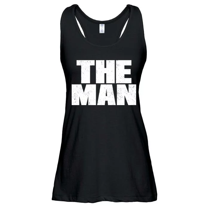 The Man Distressed Logo Ladies Essential Flowy Tank