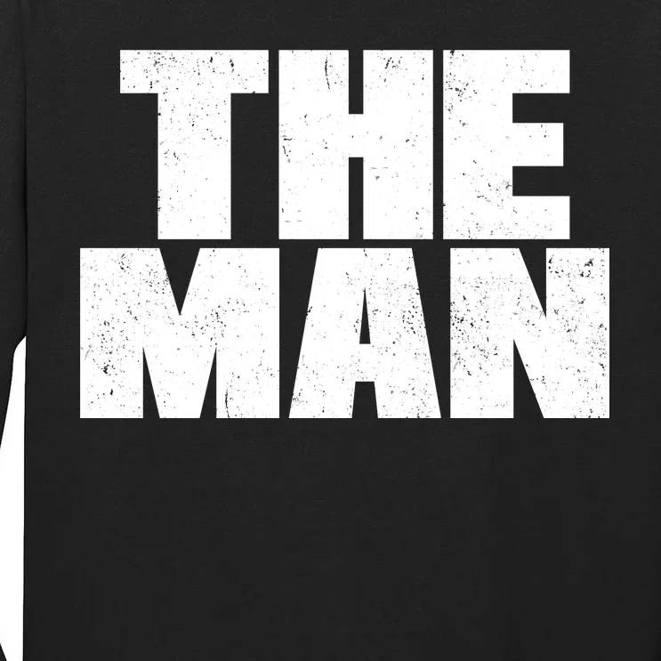 The Man Distressed Logo Tall Long Sleeve T-Shirt