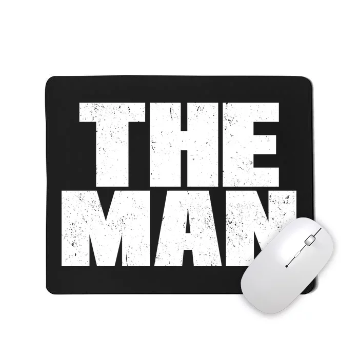 The Man Distressed Logo Mousepad