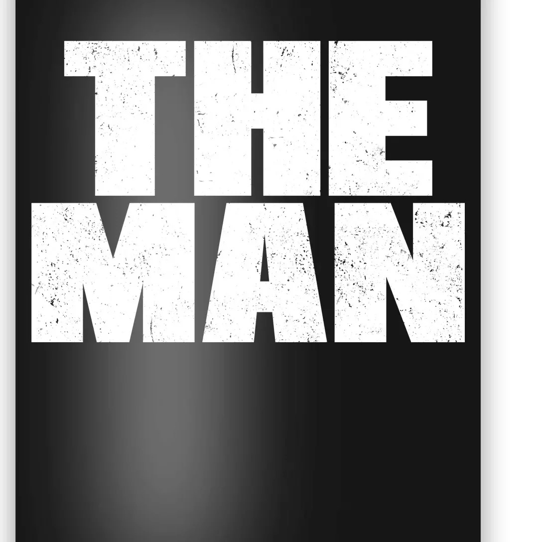 The Man Distressed Logo Poster