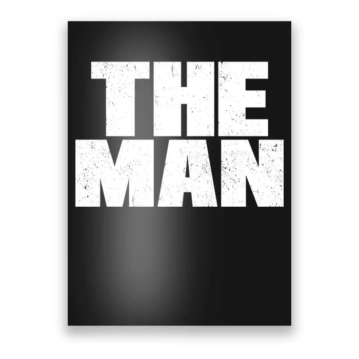 The Man Distressed Logo Poster