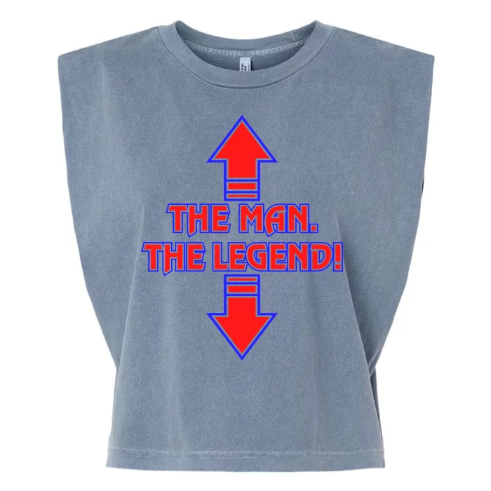 The Man The Legend Dirty Funny Garment-Dyed Women's Muscle Tee