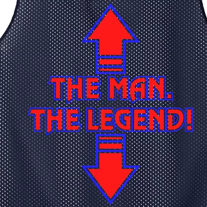 The Man The Legend Dirty Funny Mesh Reversible Basketball Jersey Tank