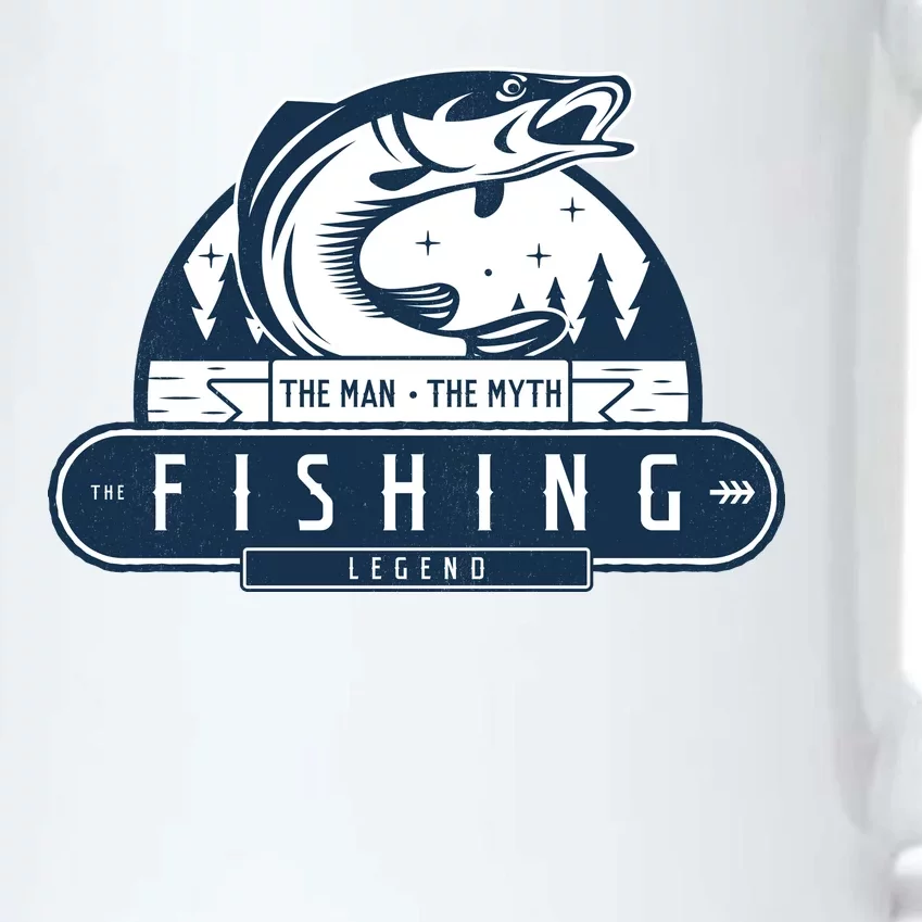 The Man The Myth The Fishing Legend Black Color Changing Mug