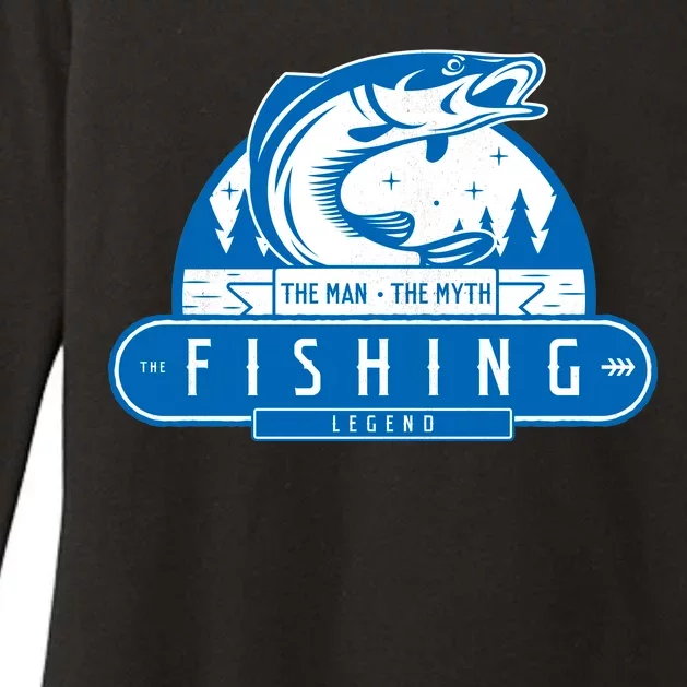 The Man The Myth The Fishing Legend Womens CVC Long Sleeve Shirt