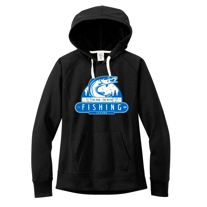 The Man The Myth The Fishing Legend Women's Fleece Hoodie