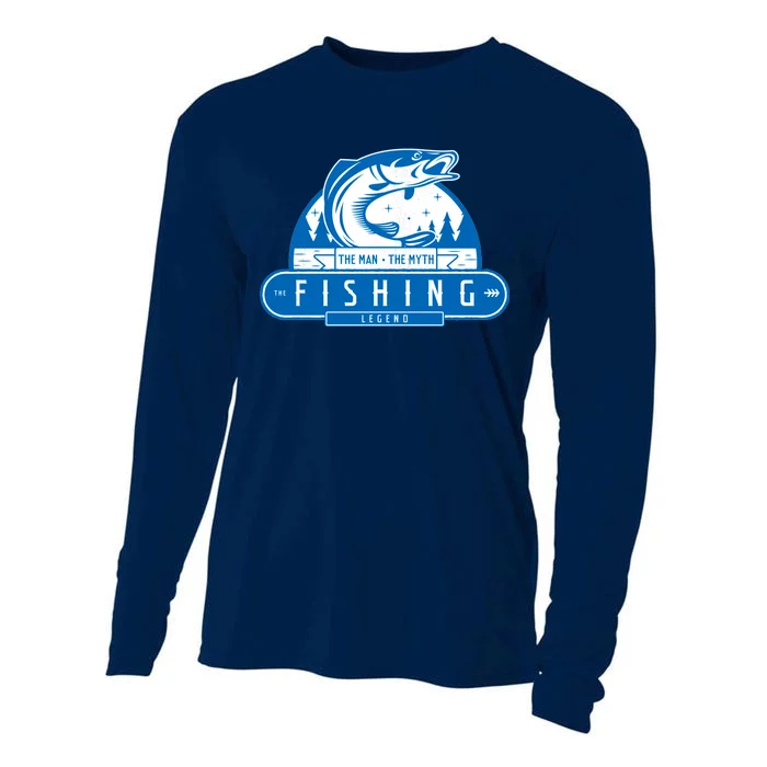 The Man The Myth The Fishing Legend Cooling Performance Long Sleeve Crew