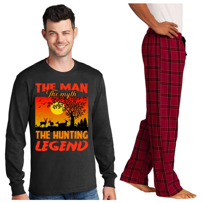 The Man The Myth The Hunting Legend Long Sleeve Pajama Set