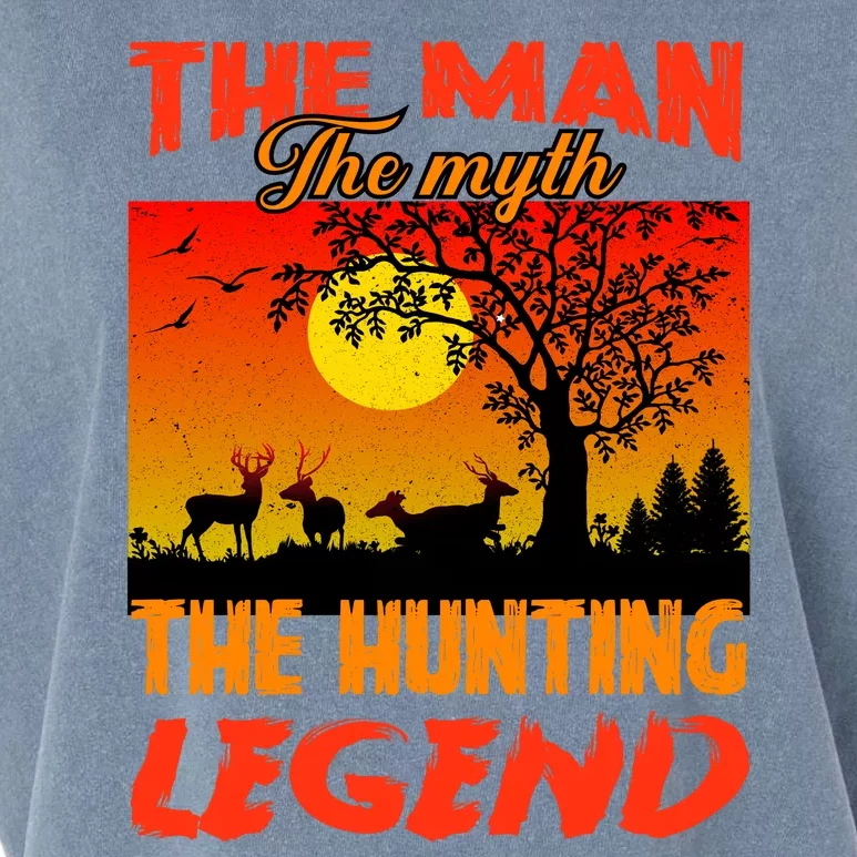 The Man The Myth The Hunting Legend Garment-Dyed Women's Muscle Tee