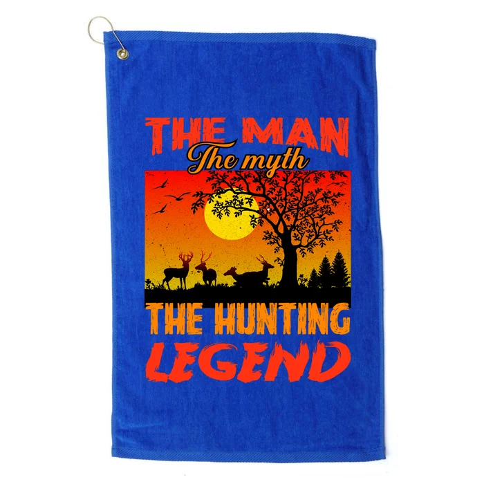 The Man The Myth The Hunting Legend Platinum Collection Golf Towel